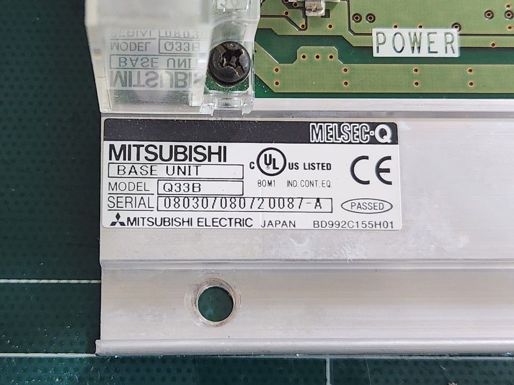 MITSUBISHI PLC BASE UNIT Q33B 미쓰비시 피엘씨 베이스 보드 (중고)