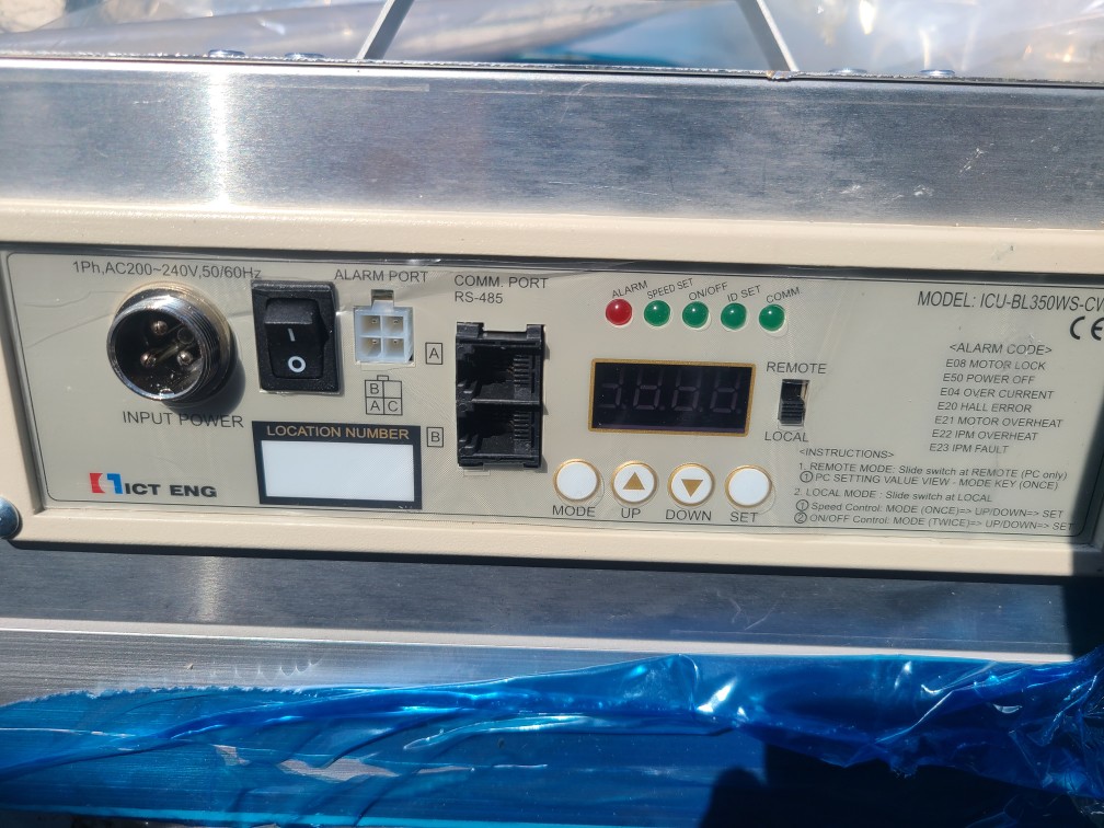 (A급-미사용품) FAN FILTER UNIT(BLDC) IFU-E158046U D   팬필터
