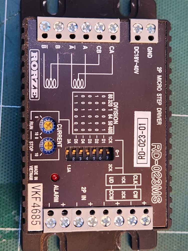 RORZE 2-PH MICRO STEPPING MOTOR DRIVER RD-023MS 로체 스테핑 모터 드라이브 (중고)