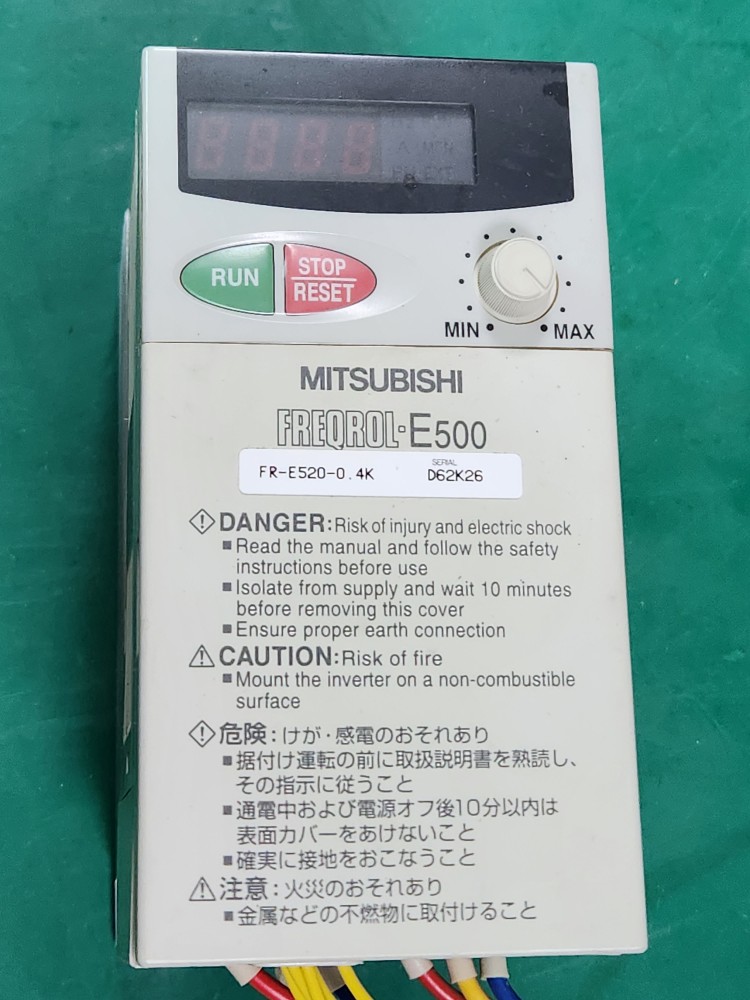 MITSUBISHI INVERTER  FR-E520-0.4K 미쓰비시 인버터 (중고)