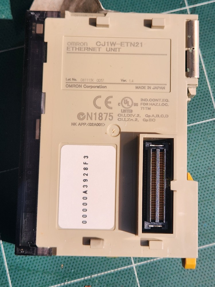 OMRON  PLC ETHERNET UNIT CJ1W-ETN21 (V1.4) 오므론 이더넷 유닛 (중고)