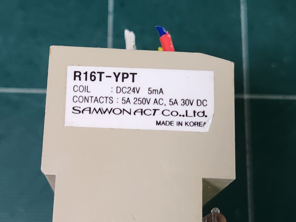 SAMWON RELAY R16T-YPT (중고) 삼원 릴레이
