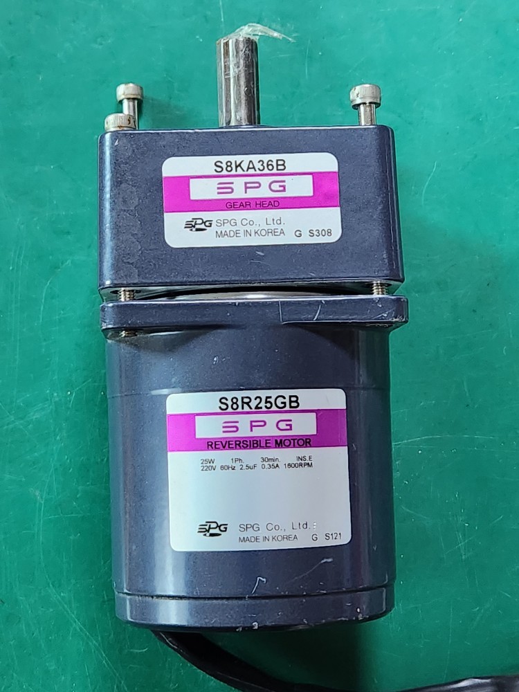 SPG  REVERSIBLE MOTOR S8R25GB + S8KA36B 리버서블 모터 (중고)