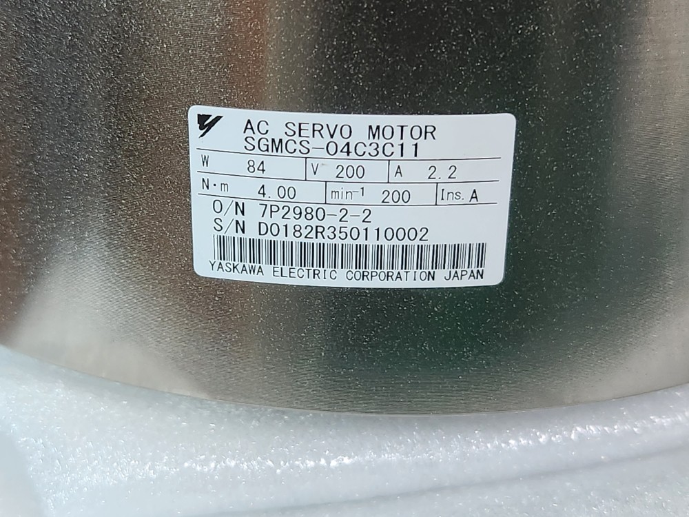 YASKAWA AC MOTOR SGMCS-04C3C11 야스카와 AC모터 (중고)