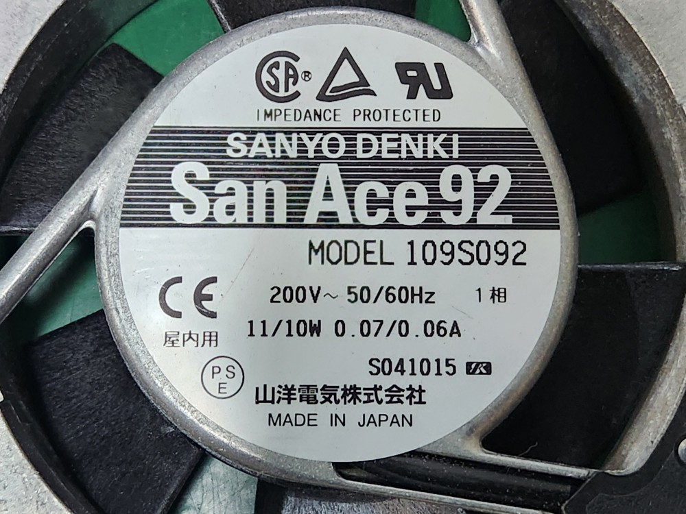 SANYO-DENKI COOLING FAN  109S092 산요전기 쿨링팬 (중고)