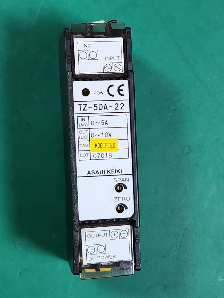 ASAHI KEIKI AC Current Isolated Transducer TZ-5DA-22 AC전류 변환기 (중고)