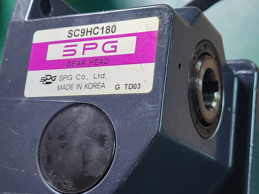 SPG SPEED CONTROL MOTOR S9I90GBH-V12 + SC9HC180 스피드 컨트롤 모터 (중고)