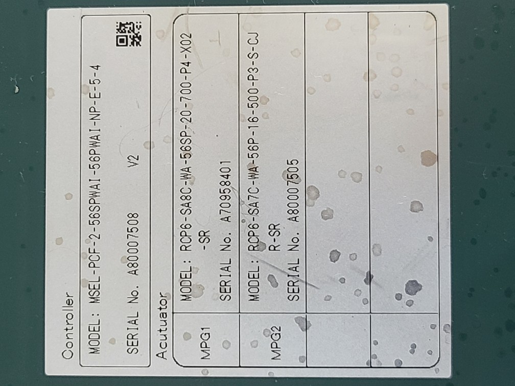 IAI CONTROLLER MSEL-PCF-2-56SPWAI-56PWAI-NP-E-5-4 (중고)