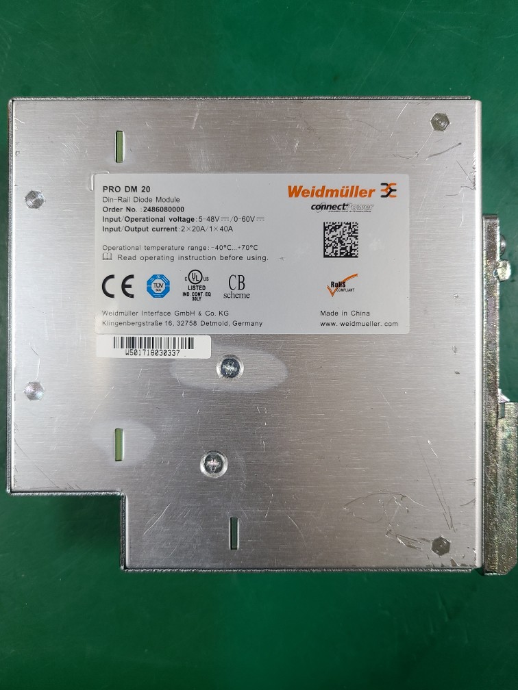 WEIDMULLER POWER SUPPLY 2486080000 PRO DM 20 (중고) 바이드뮬러 파워