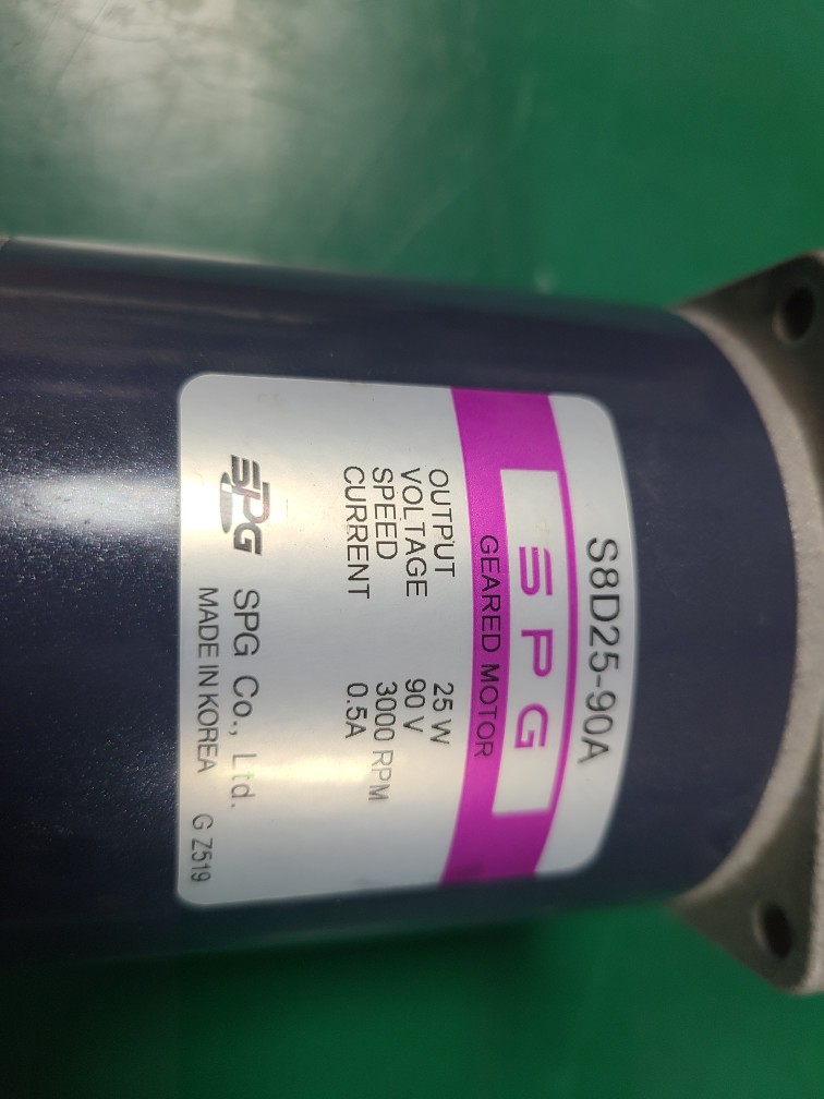 SPG DC GEARD MOTOR S8D25-90A (미사용중고) 성신 기어드모타