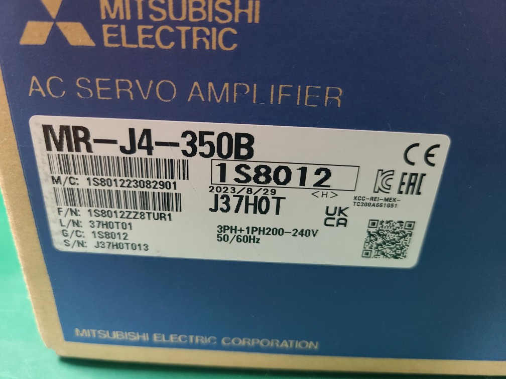 (A급-박스포장상태) MITSUBISHI SERVO DRIVE MR-J4-350B(2023년식) 미쓰비씨 서보드라이브