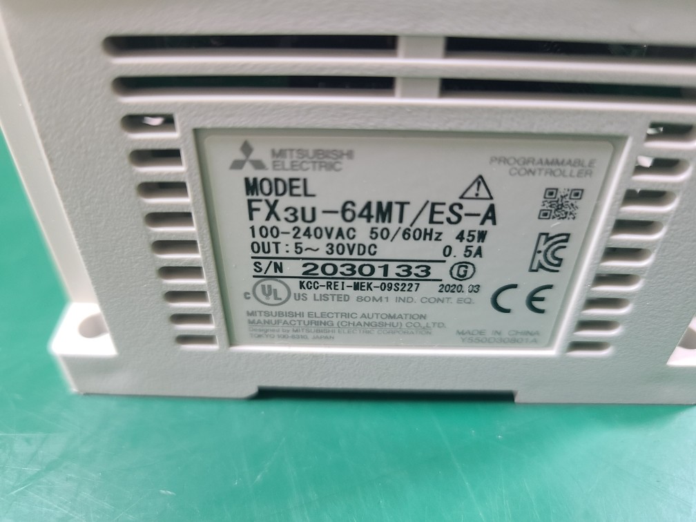 MITSUBISHI PLC FX3U-64MT/ES-A (중고)