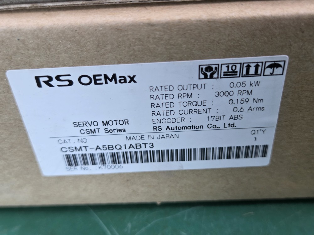 (A급-미사용품) AC SERVO MOTOR CSMT-A5BQ1ABT3 서보모타