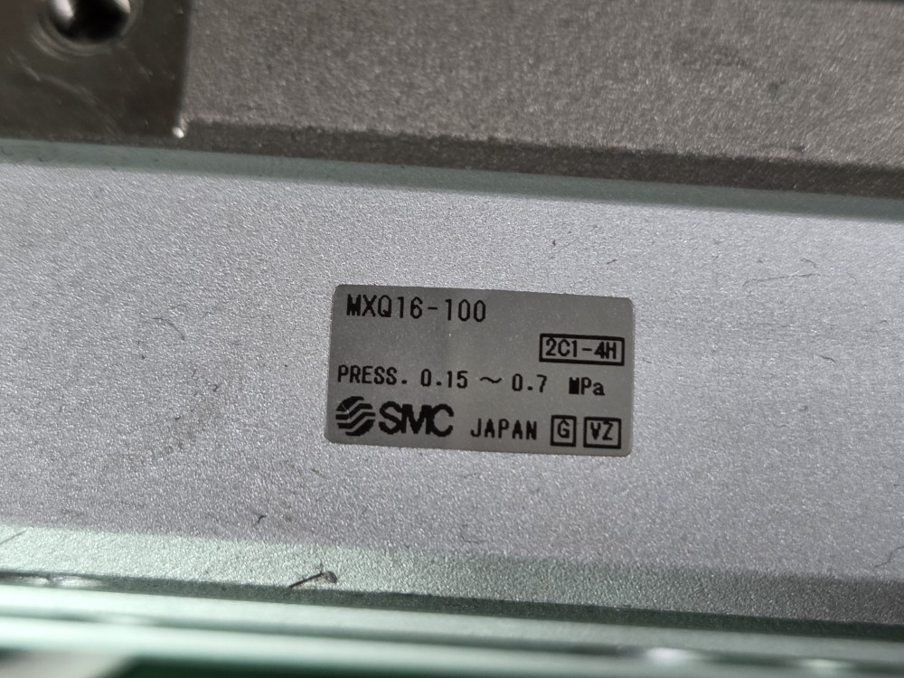 SMC SLIDE TABLE CYLINDER MXQ16-100 (중고)슬라이드 테이블 실린더