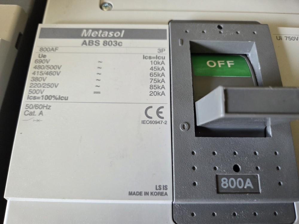 LS 배선용차단기 ABS803C 800A (중고)