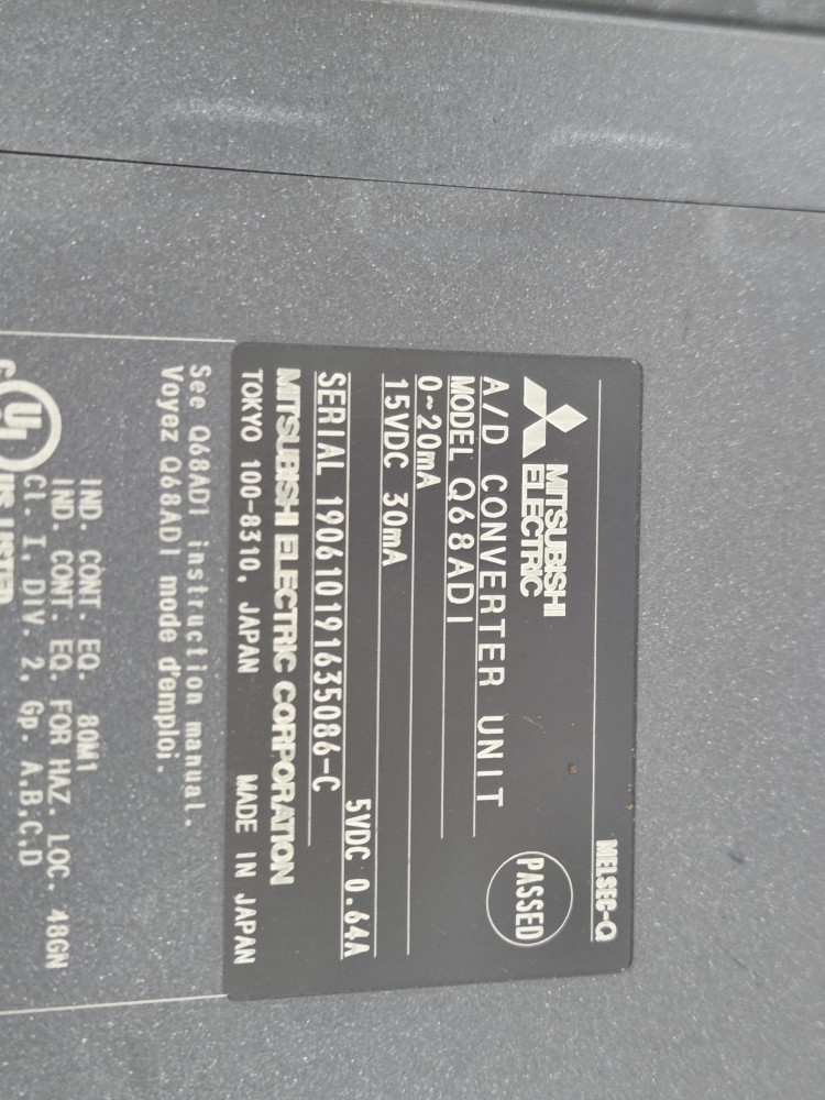 A/D CONVERTER UNIT Q68ADI (중고)