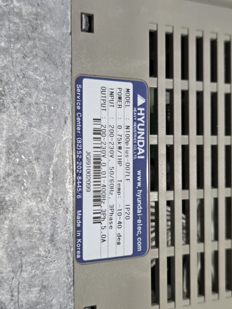 HYUNDAI INVERTER N100plus-007LF (중고) 인버터