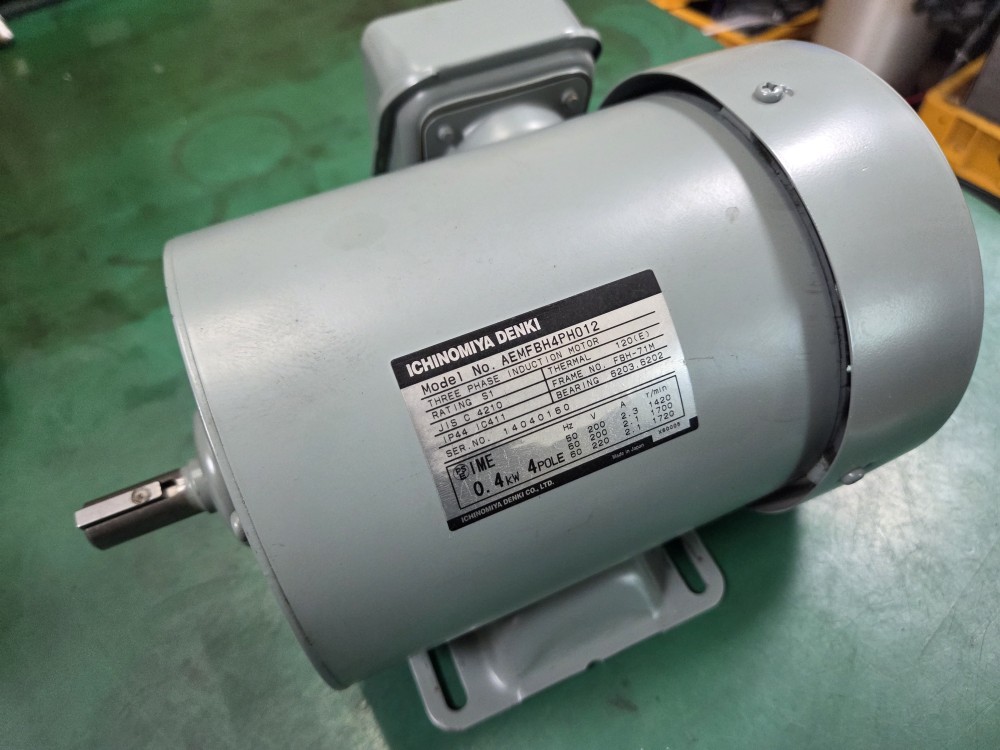 ICHINOMIYA DENKI INDUCTION MOTOR AEMFBH4PH012 (중고)