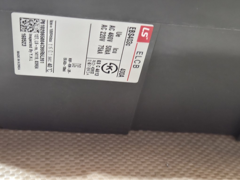 ELCB 배선용차단기 EBS403C 400AF 3P (중고)