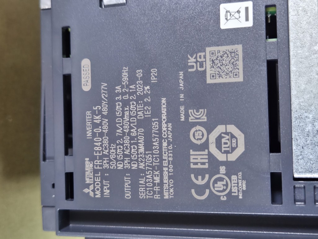 (A급-미사용품) INVERTER FR-E840-0.4K-5 미쯔비씨 인버터